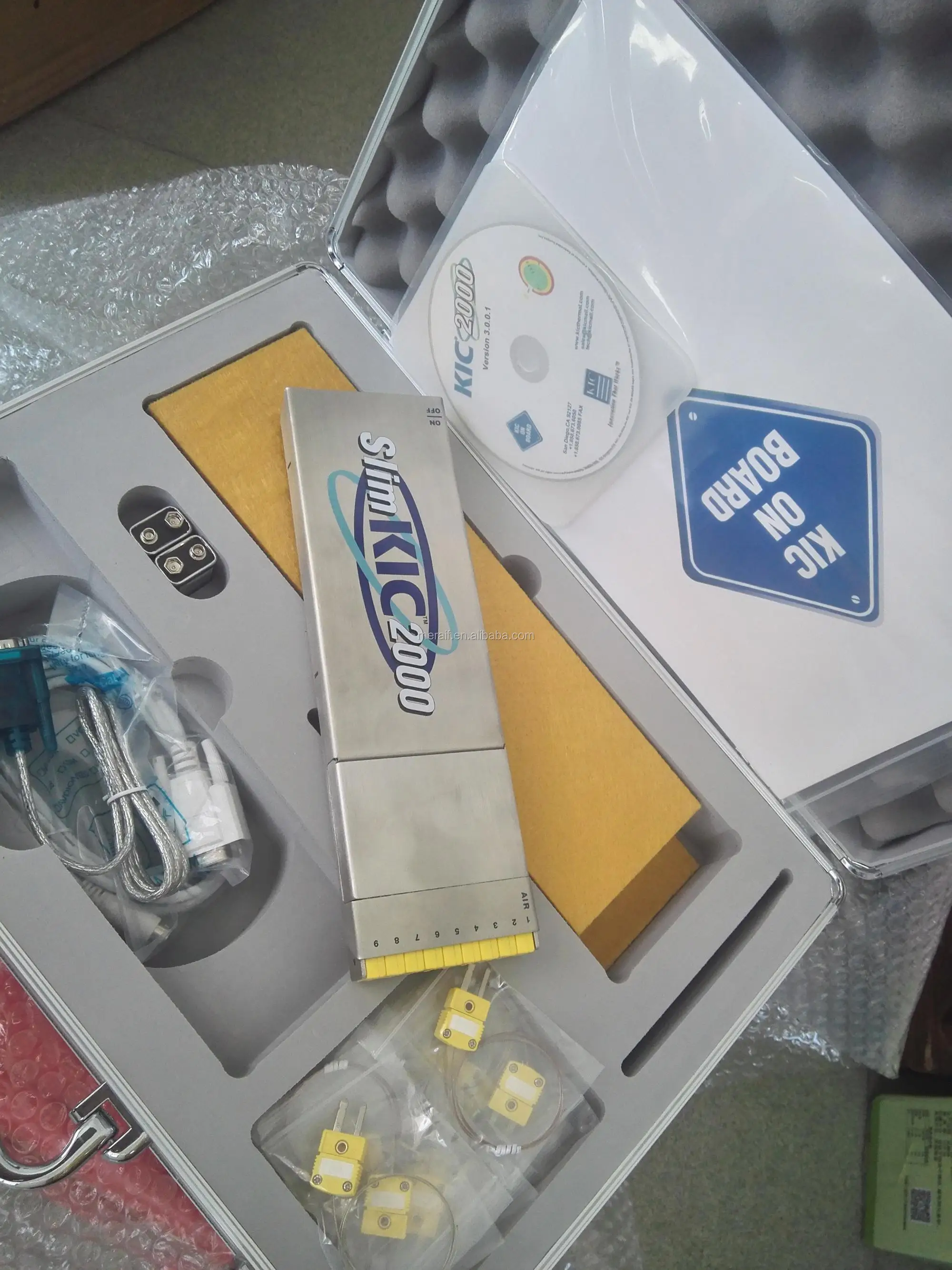 Línea de máquina SMT Piezas de repuesto Smt Profiler de horno de reflujo Kic delgado 2000 9 canales Profiler de reflujo Kic