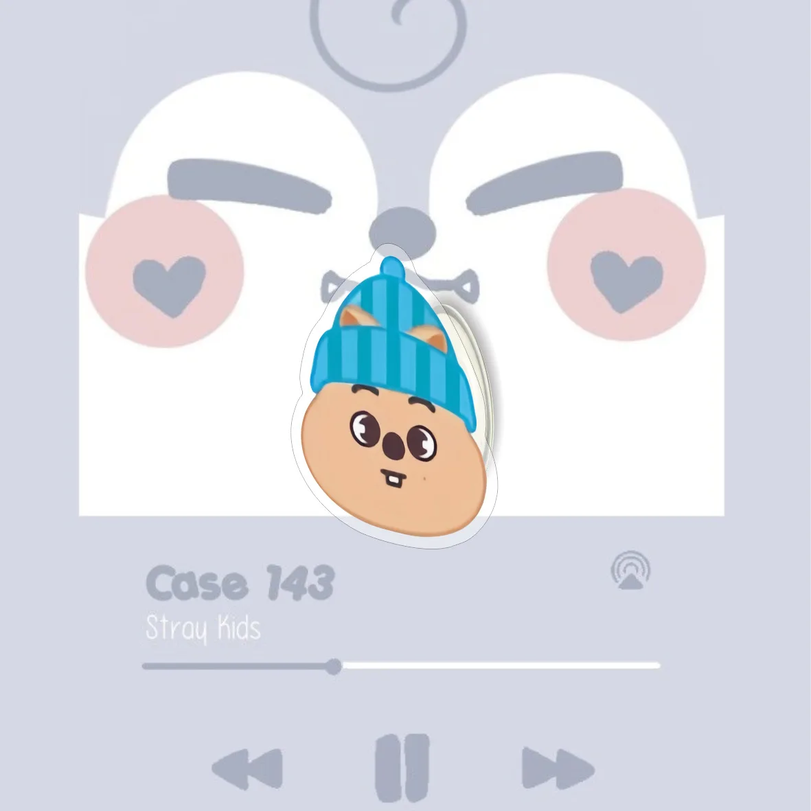 SKZOO الضالة الاطفال جديد الاكريليك الكرتون الرمزية الهاتف وسادة هوائية تلسكوبي قوس أنيمي الحيوان جراب هاتف قوس الملحقات هدية