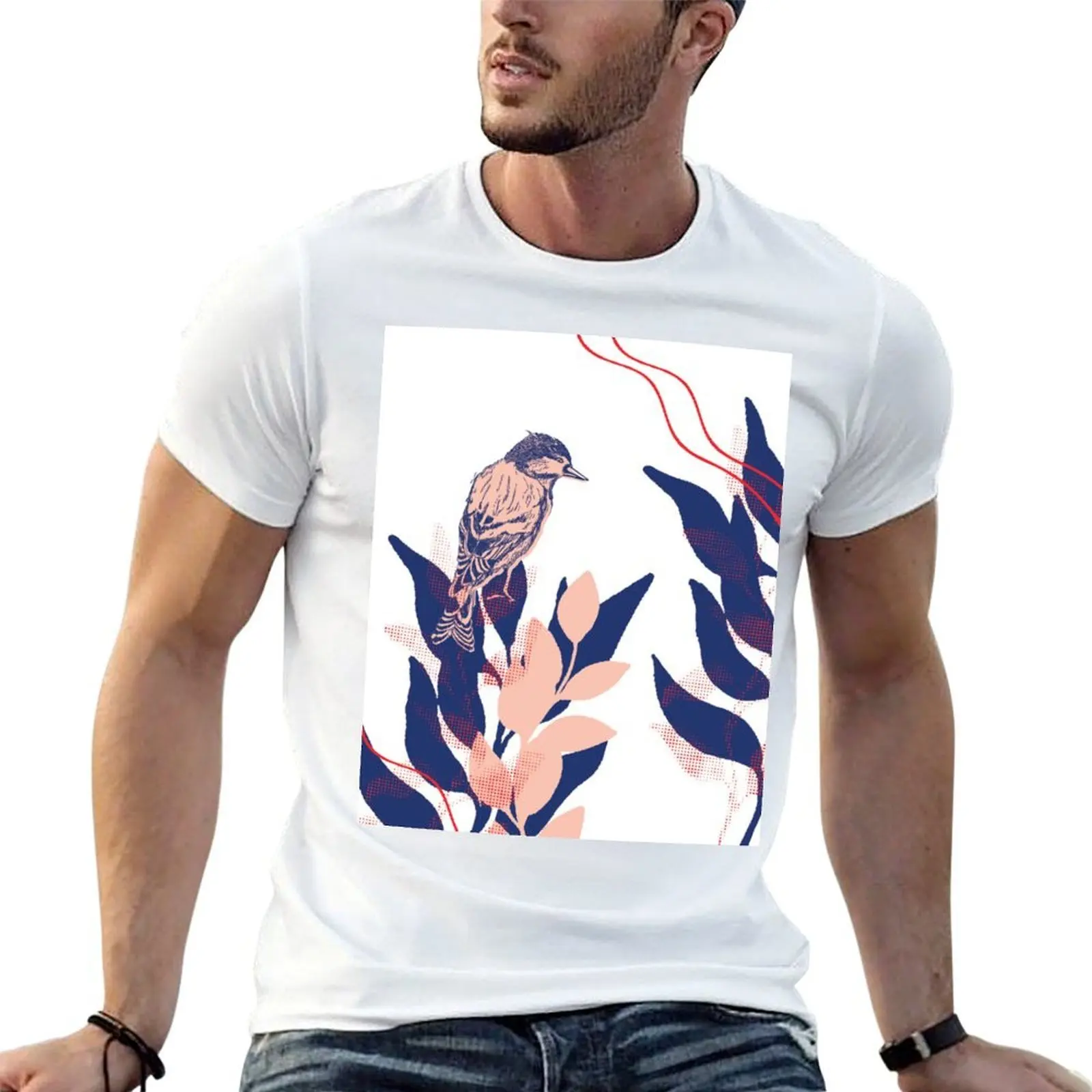 Bird T-Shirt topping plus size tops mens tall t shirts