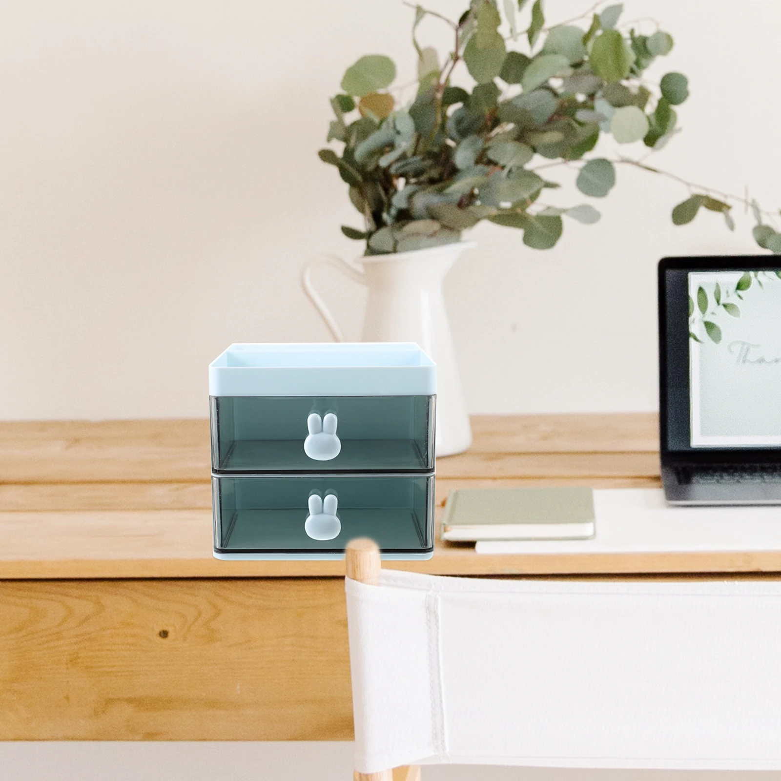 

Pen Storage Box Tabletop Organizer Makeup Drawer Decorative Boxes Style Stationery Plastic Desk Photo Desktop Drawers