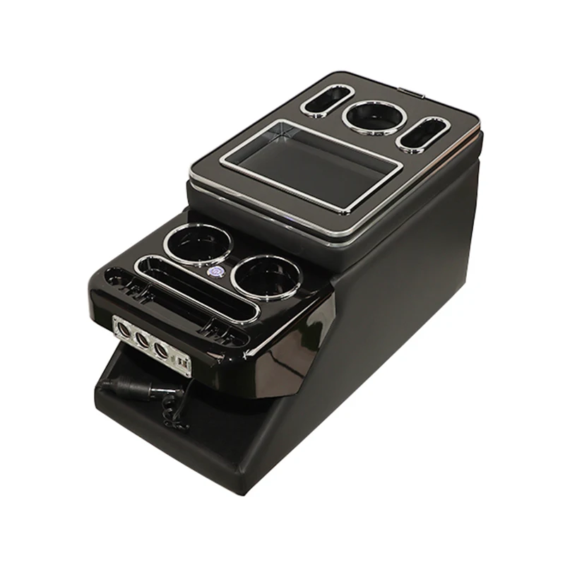 For Toyota Odyssey Universal Car Console Box Second Raw Armrest Box Cup Holder Storage Box for MPV