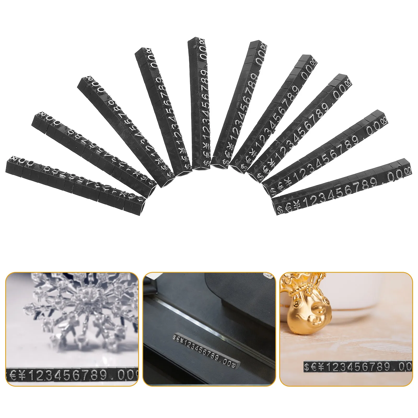 

10Sets Classic Adjustable Price Cube Display Stand for Jewelry Stores Shopping Malls Apparel Shops Arts Crafts Supermarkets