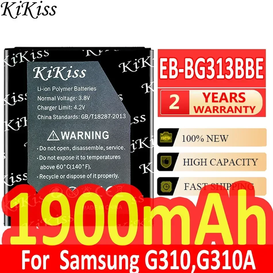 KiKiss Battery 1900mAh EB-BG313BBE for Samsung Galaxy ACE 3 ACE3 ACE 4 ACE4 Neo G313H G318H S7272 S7898 S7562C G357 N9002