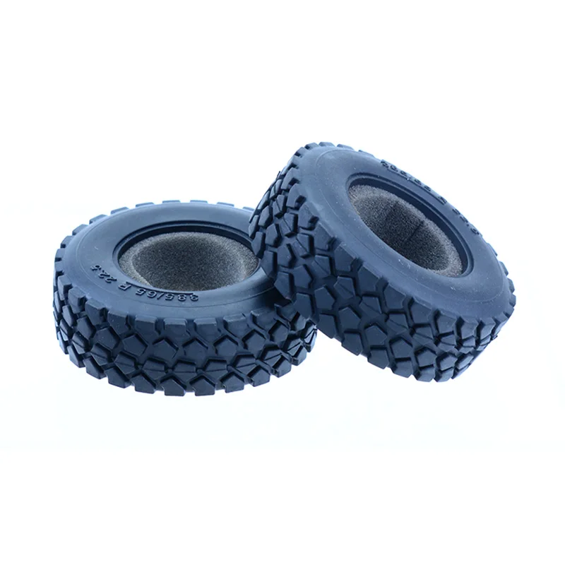 2pcs Rubber Wide and Narrow Tire Tyre for 1/14 Tamiya RC Truck Tipper SCANIA 770S VOLVO BENZ MAN TGX Car Accessories