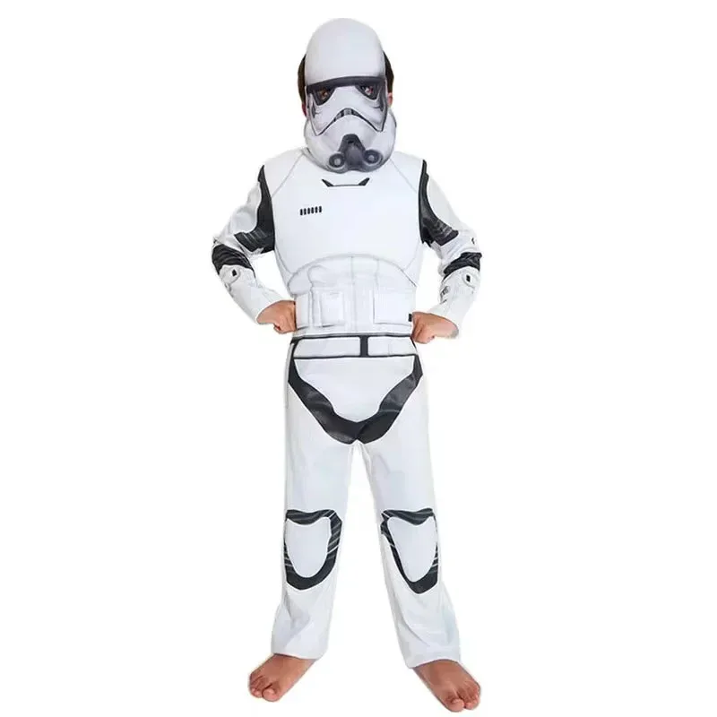 Halloween Costume for Boy Children Anime Cosplay Galaxy Bounty Hunter Stormtrooper Fantasy Personality Costume Disfraz Hallowe F
