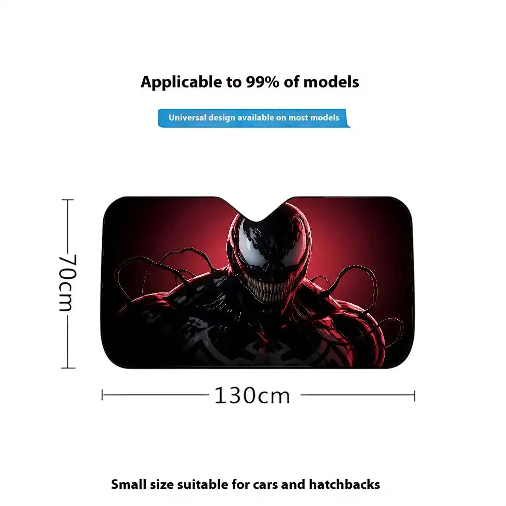 Cool V-venom-S Stylish And Trendy Windshield Sunshade, Car Windshield Cover, Car Sunshade Curtain, Car Sun Protection Cover