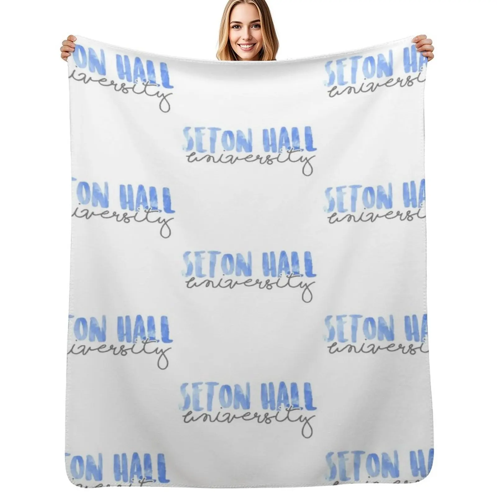 Seton Hall University Throw Blanket Sleeping Bag christmas gifts Picnic For Baby Winter beds Decoratives Blankets