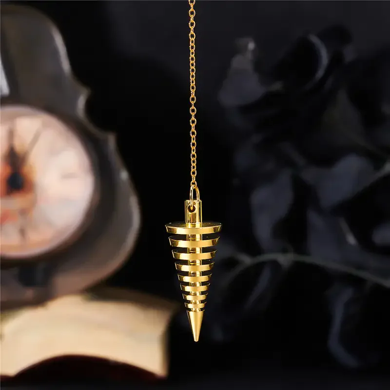 pendulo adivinación profesional isis cobre de Metal de cobre 100% para adivinación, colgante espiritual de Reiki, respuestas metafísicas, lanzadera radiestesia testigo metalico egipcio esoterismo y brujería articulos