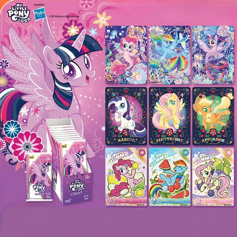 

Kayou My Little Pony Card Box Hui Yue 6 Sixth Bullet SC Card Fun Shadow Bag Rainbow 3 Genuine Card Album Cards