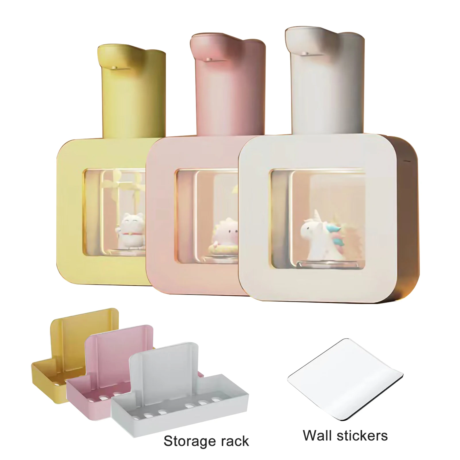 Automatic Sensor Foam Soap Dispenser Wall Mountable Rechargable Cartoon Foam Machine Smart Contactless Hand Sanitizer Machine 