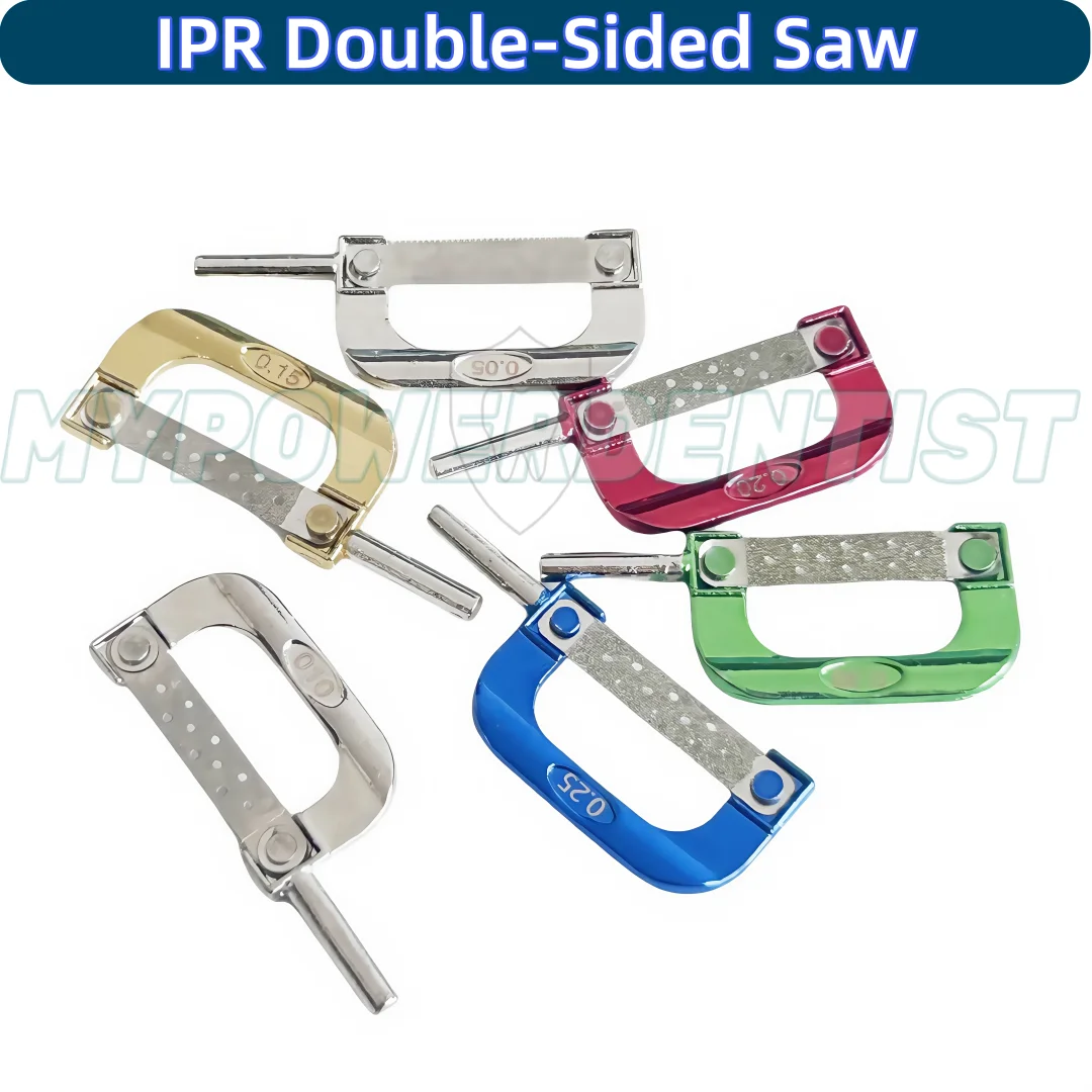 Dental Orthodontic Interproximal Enamel Reduction IPR Double-Sided Saw Polishing