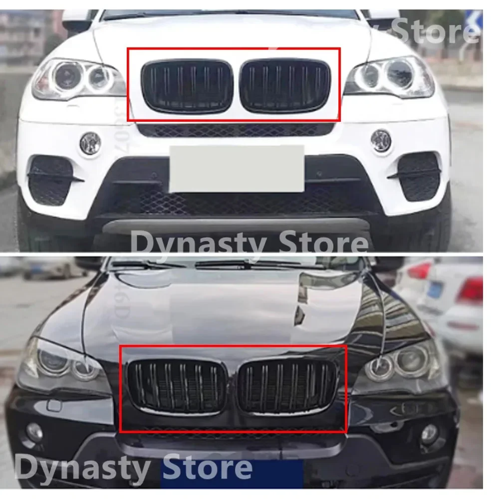 

Front Inlet Kidney Grille Bumper Grill Middle Mesh For BMW X5 E70 X6 E71 E72 2007-2014 Tuning Accessories Upgrade Modification