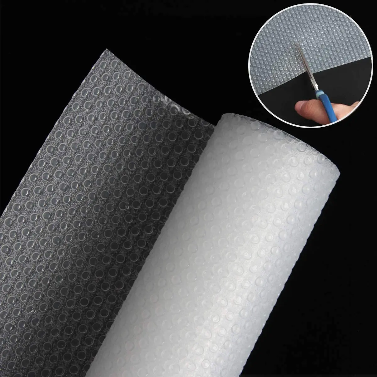 

Высококачественные пластиковые вкладыши для полок AA63, 3 рулона, коврики для холодильника из ЭВА, водонепроницаемые подкладки для шкафов и ящиков