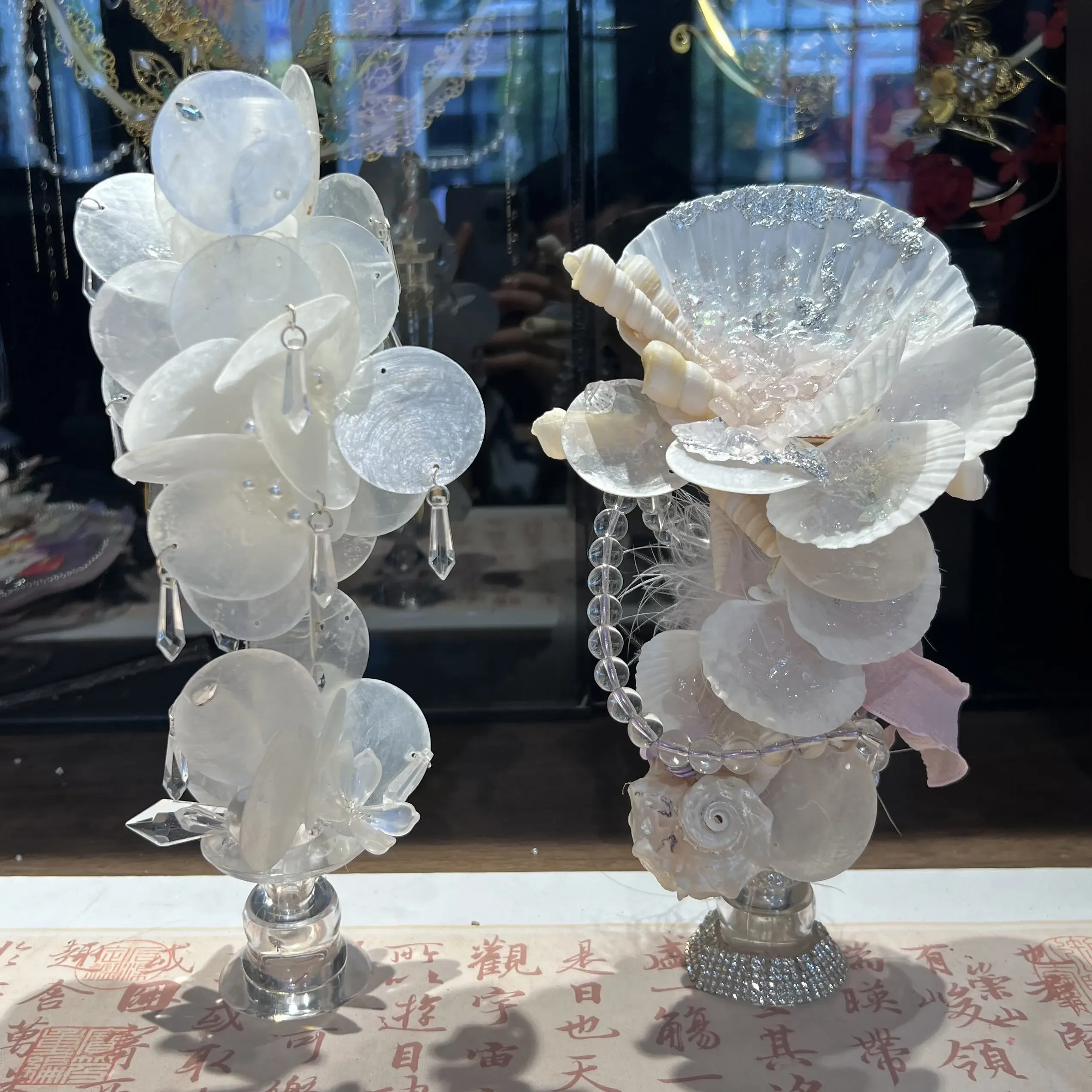 [Shell candle holder] Ornament table candle light photo prop French romantic handmade candle ins wind base
