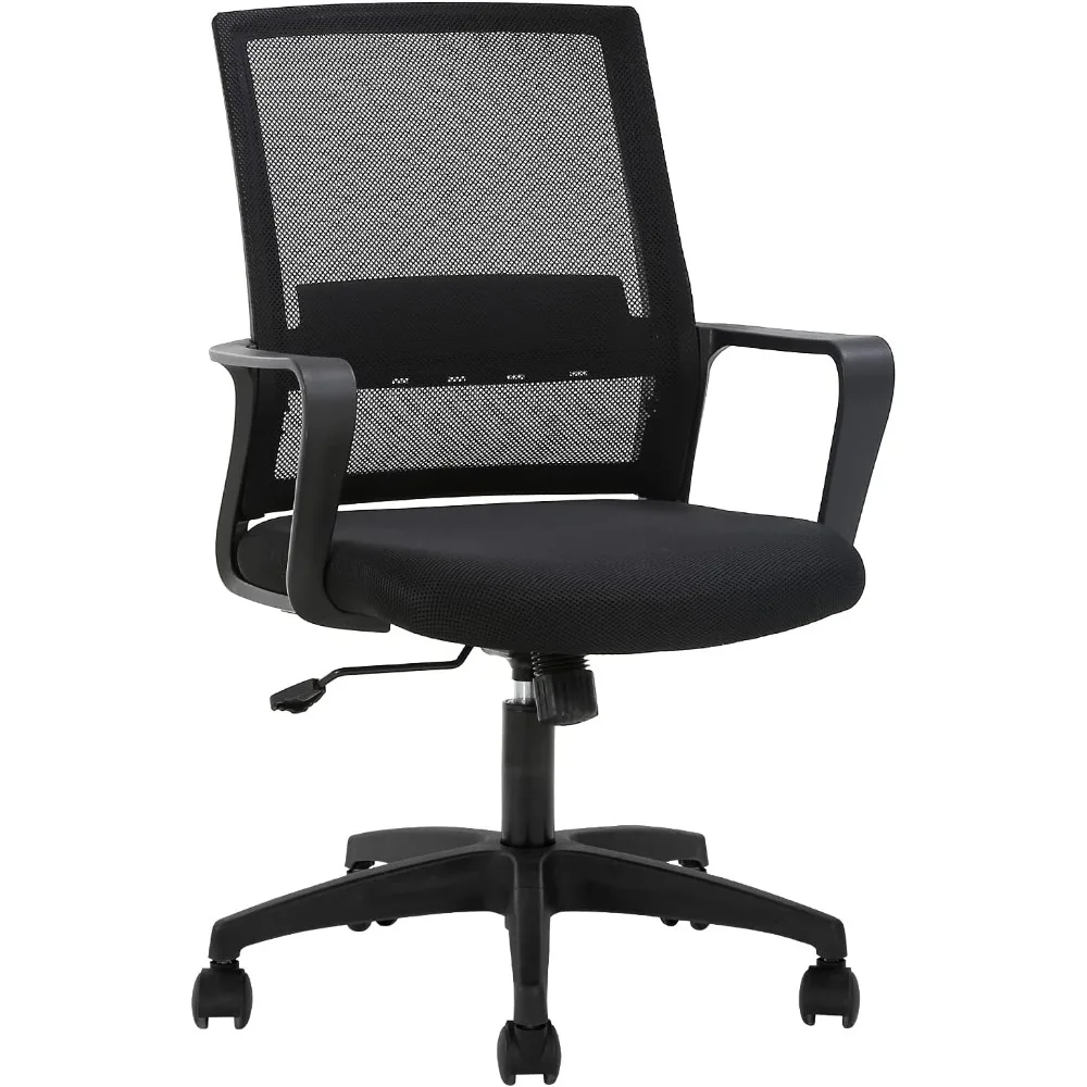 

Office Chair Ergonomic Desk Chair Mid-Back Mesh Computer Chair Lumbar Support Comfortable Executive Adjustable Rolling Swivel T
