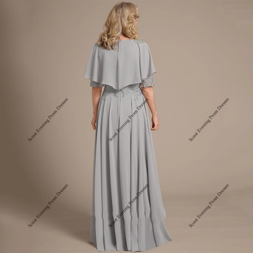 Half Sleeve Mother of Bride Dresses with Lace Elegant Wedding Party Dresses  for Women 2025 Summer New Robe De Zipper Back