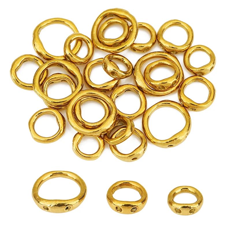 20 Stück, farbechte Edelstahl-Halskettenverschlüsse, Armbandhaken, zum Aufziehen von Perlen, Endstücke für die Herstellung von Schmuck im DIY-Stil. – Detail 3