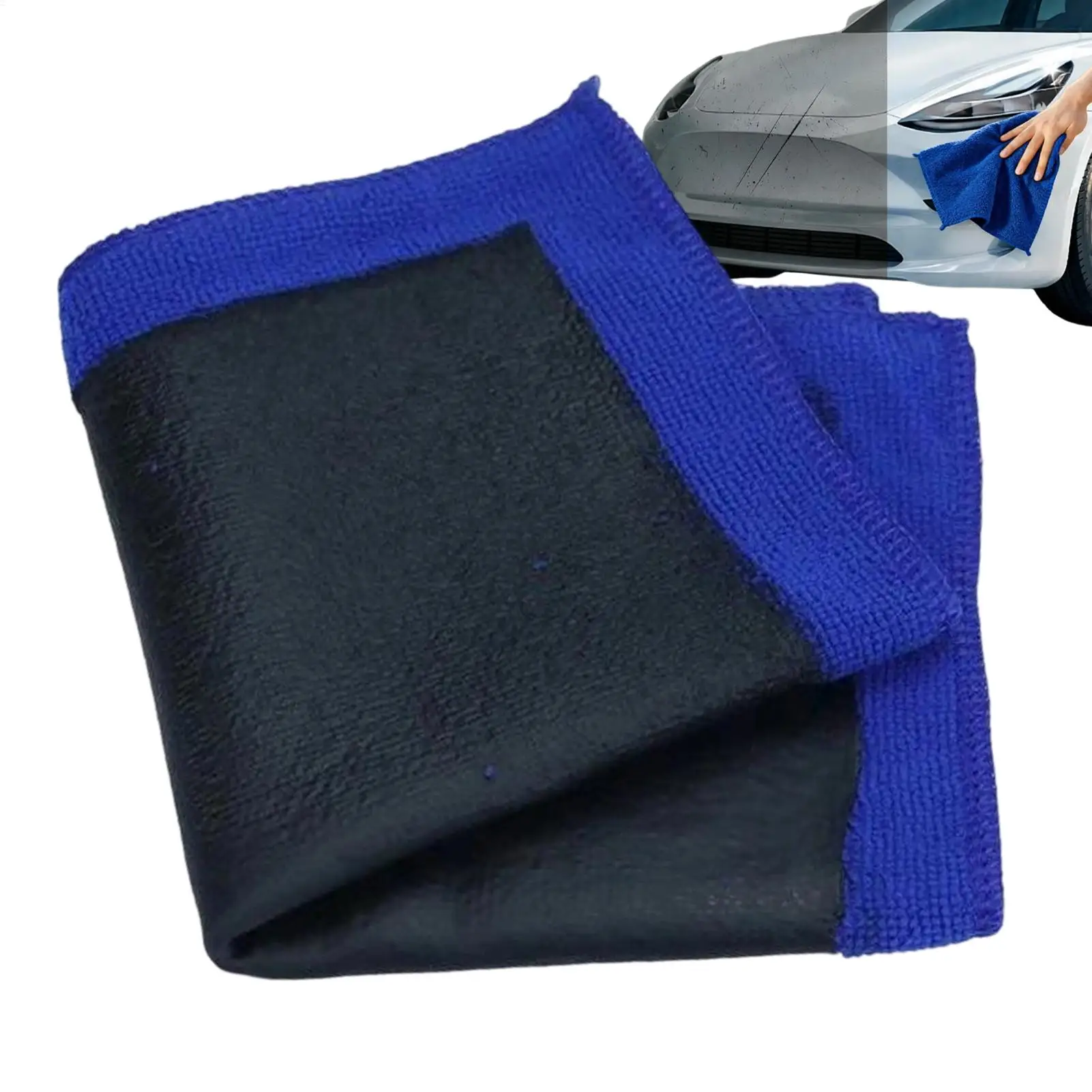 Toalla de microfibra sintética de grado fino para detallado automotriz, guantes de lavado, herramientas de limpieza de coches, toalla de cuidado para detallado de vehículos.