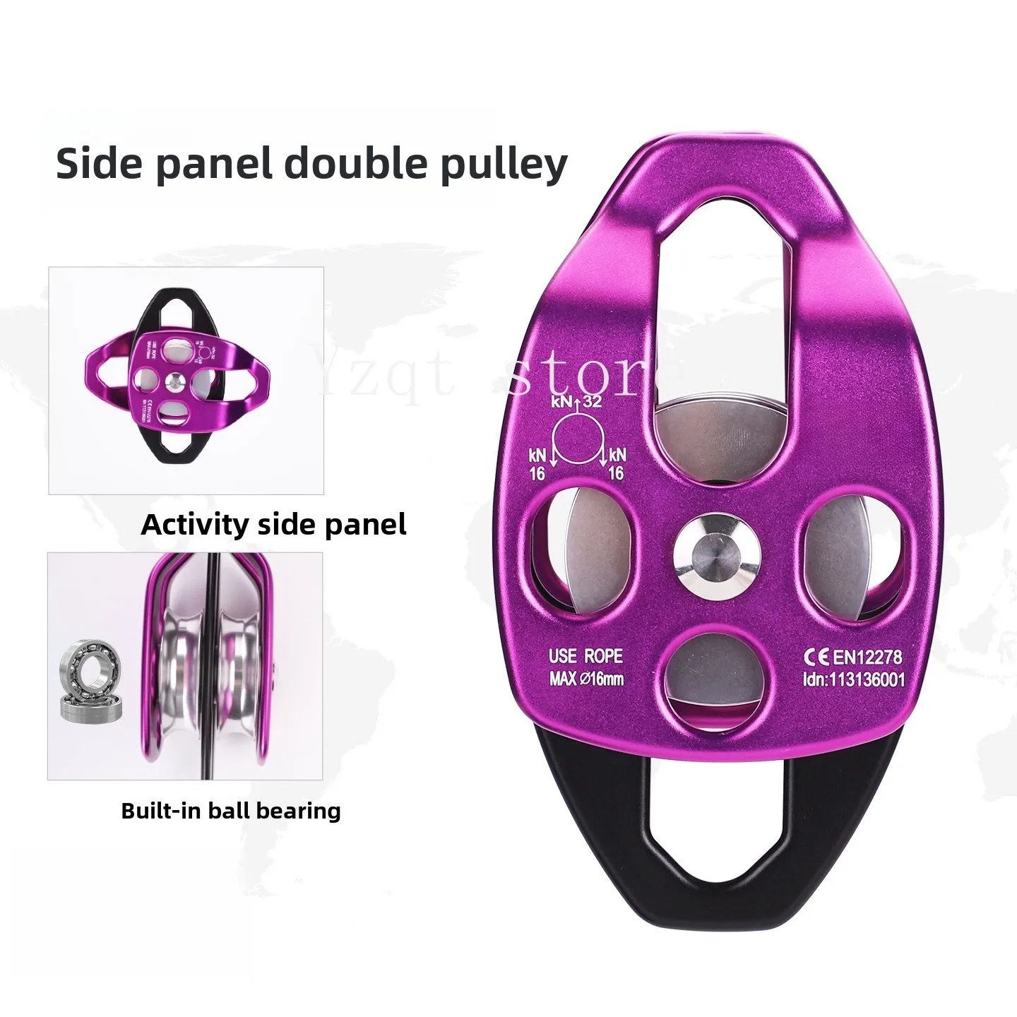 4:1 multi-function 4 times labor-saving pulley block physics system air conditioner installation lifting heavy object lifting
