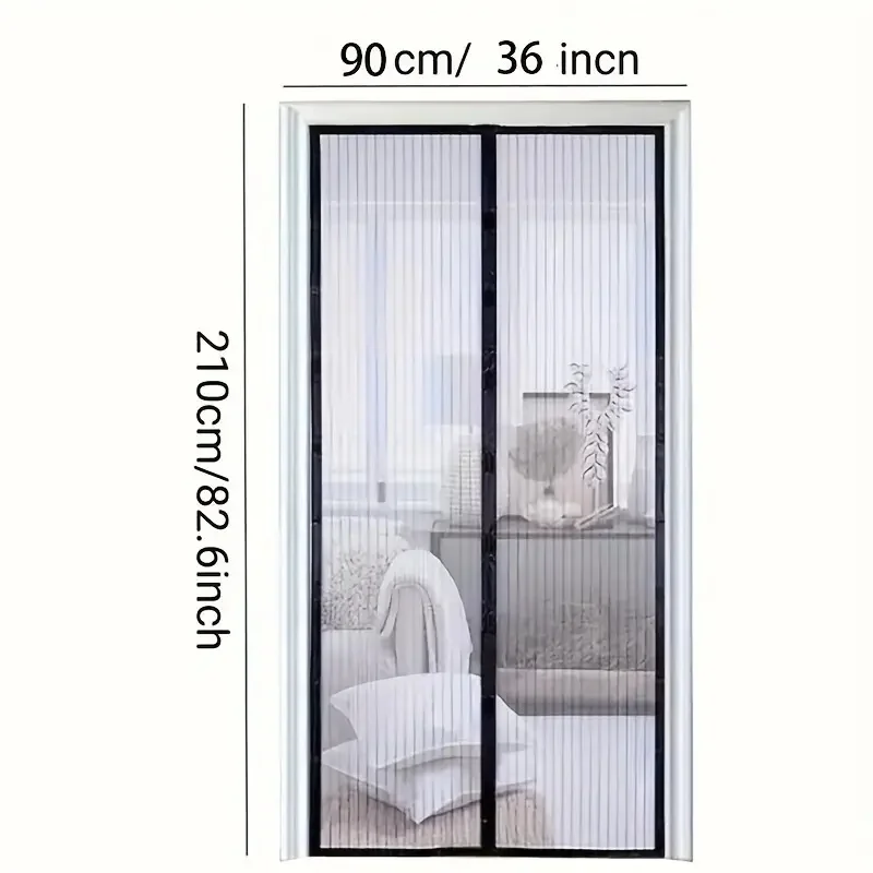 Self-closing Magnetic Insect Screen, Invisible Door Screen, Insect Screening Curtain, Magic Screen, Home Decoration