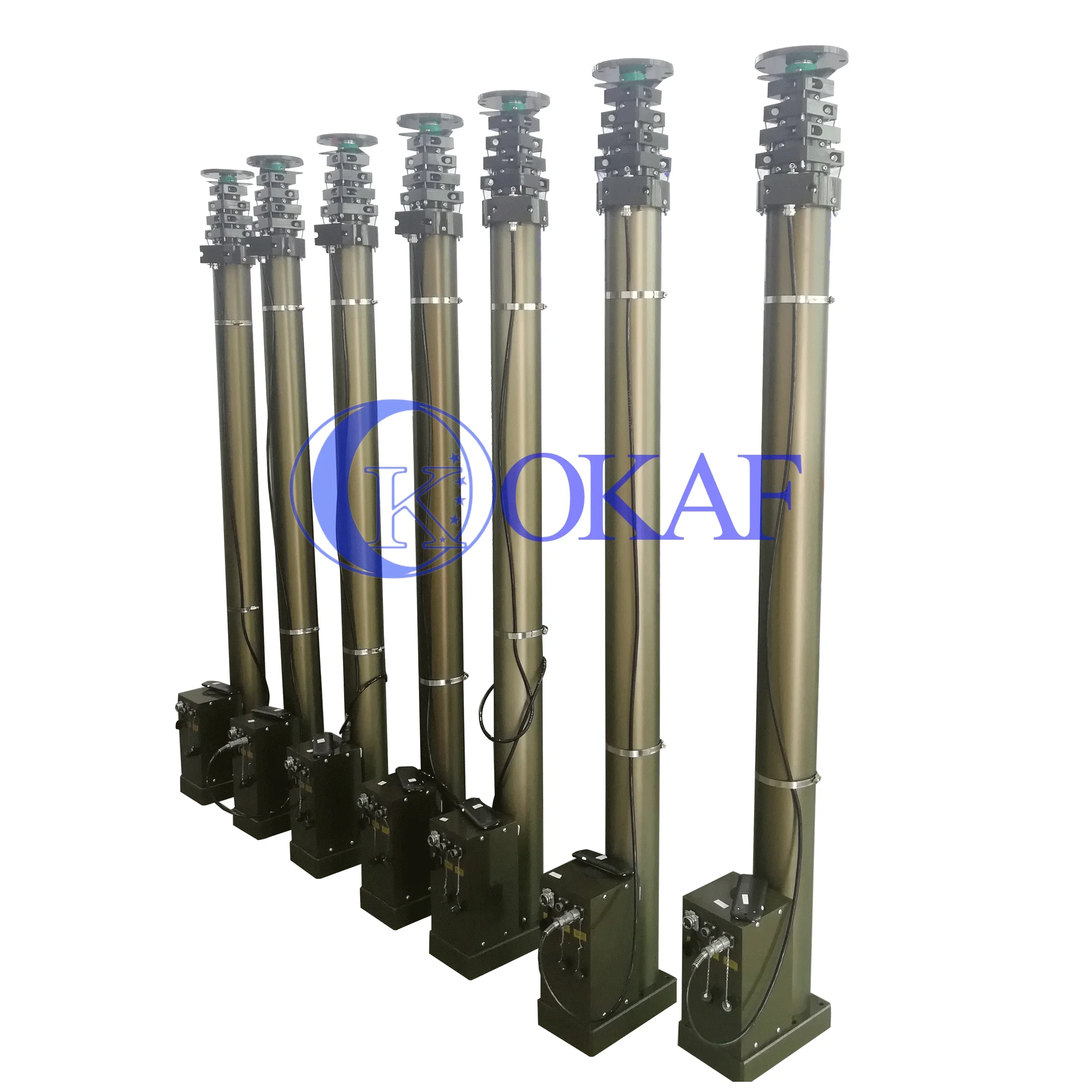 3-30m Height Motor Driven vehicle mounted telescopic antenna mast Electric Telescopic Mast Pole for Antenna Communication