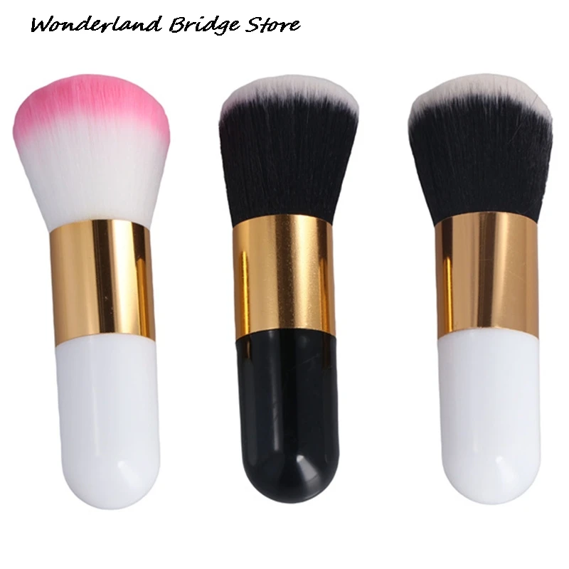 Pincéis de maquiagem de tamanho grande, pó de base, blush facial, blush macio, cosméticos grandes, base macia, ferramentas de maquiagem, 1 peça