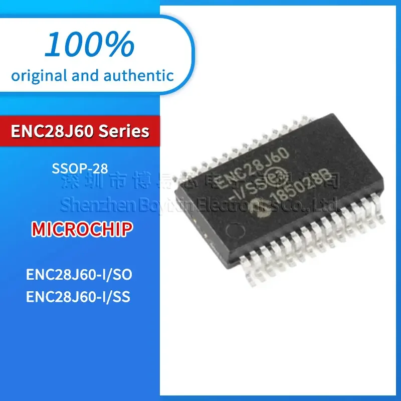 

Original genuine ENC28J60-I/SO ENC28J60-I/SS new SSOP-28-208mil