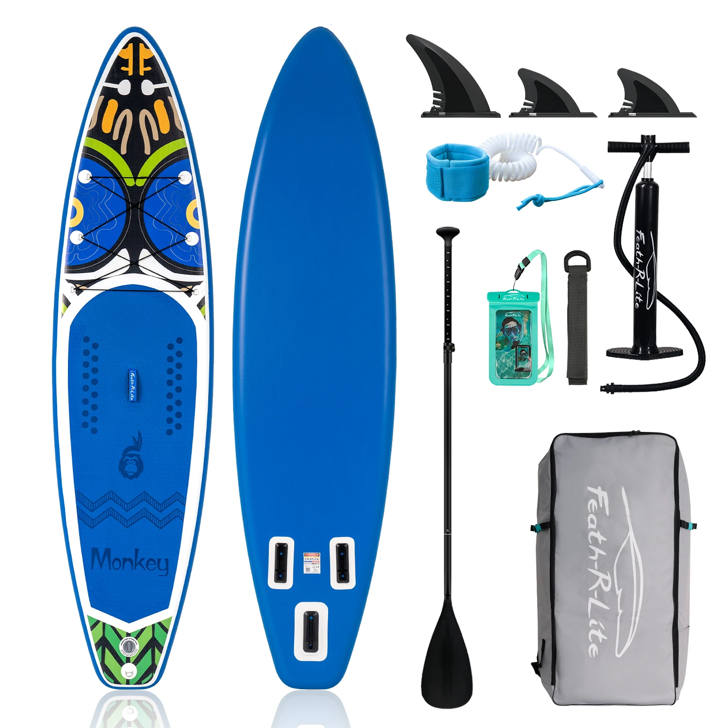 Funwater Stand-Up-Paddleboard, aufblasbares Stand-Up-Paddling-Board, Surf-SUP-Board mit Zubehör, Wassersport-Paddel