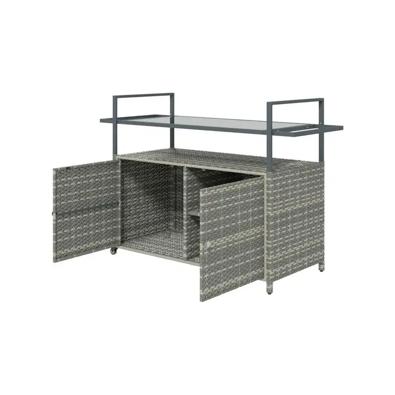 

Outdoor Bar Table, Lightweight and Portable Design for Patio and Garden Use