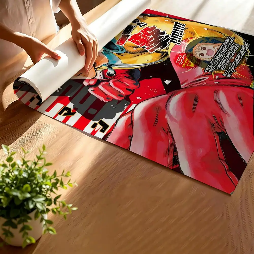Anime One-Punch Man Poster Self-adhesive Waterproof Paper Sticker Coffee House Bar Room Wall Decor - view 4