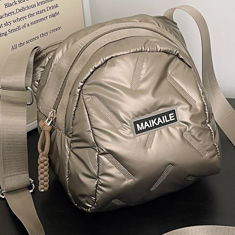 Damska kwadratowa mała torba na ramię perłowa klasa szampańska skórzane torebki torebki damskie eleganckie kobiece mini torby typu Crossbody