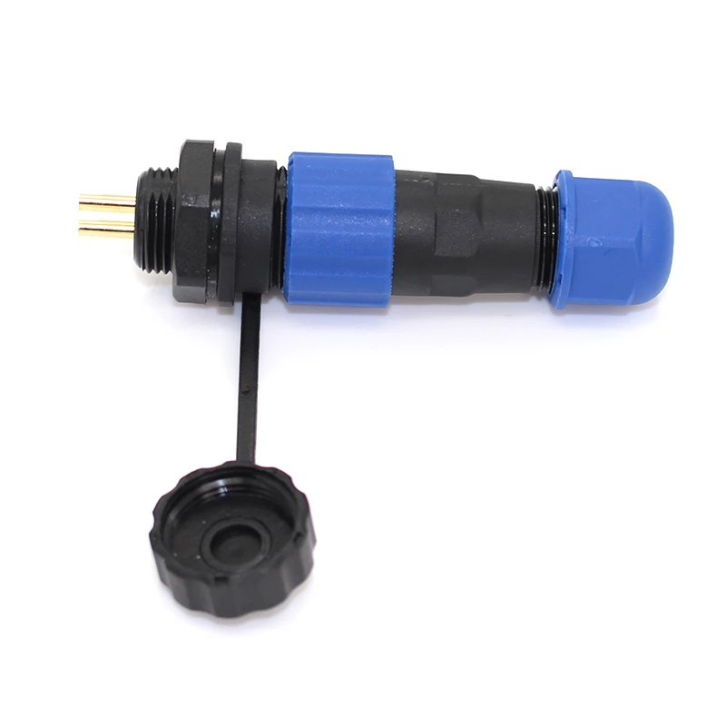 2 -7 Pin Connectors Waterproof Dustproof Aviation Cable Panel Connector ,IP68,Cable Connector+Rear Mount,Plug and Socket