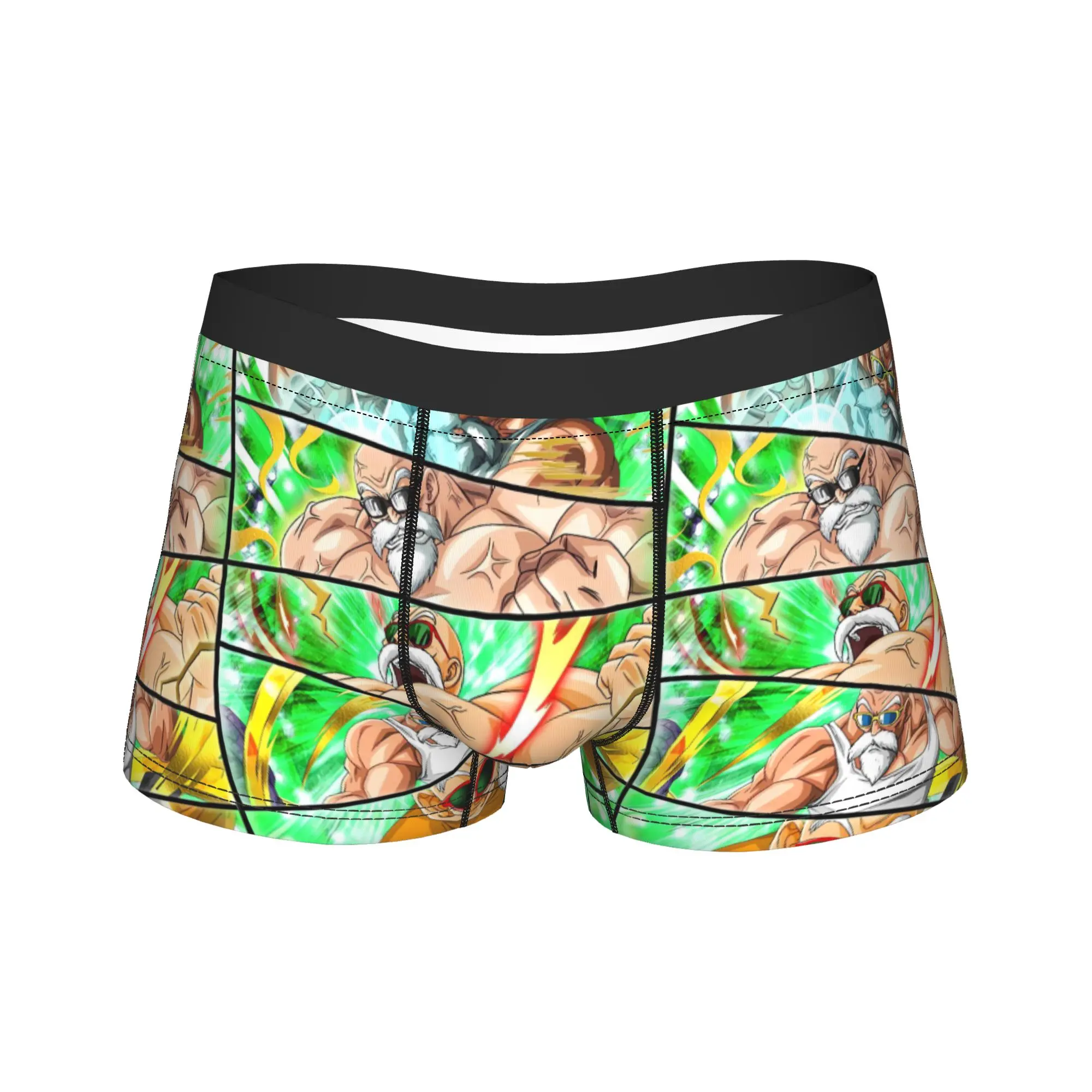 Anime Dragon Ball Master Roshi Underwear  Male Underpants Printed Sexy Soft Boxershorts Trenky Boxer Brief Plus Size
