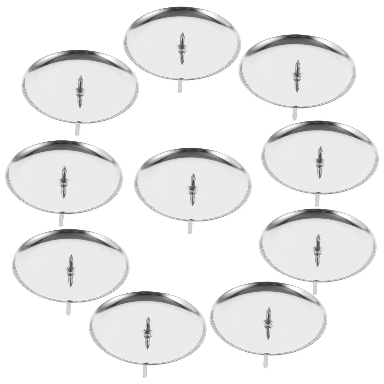 Lot de 10 supports décoratifs en fonte pour assiettes de Noël, centre de table, cheminée, spa, mariage, fête
