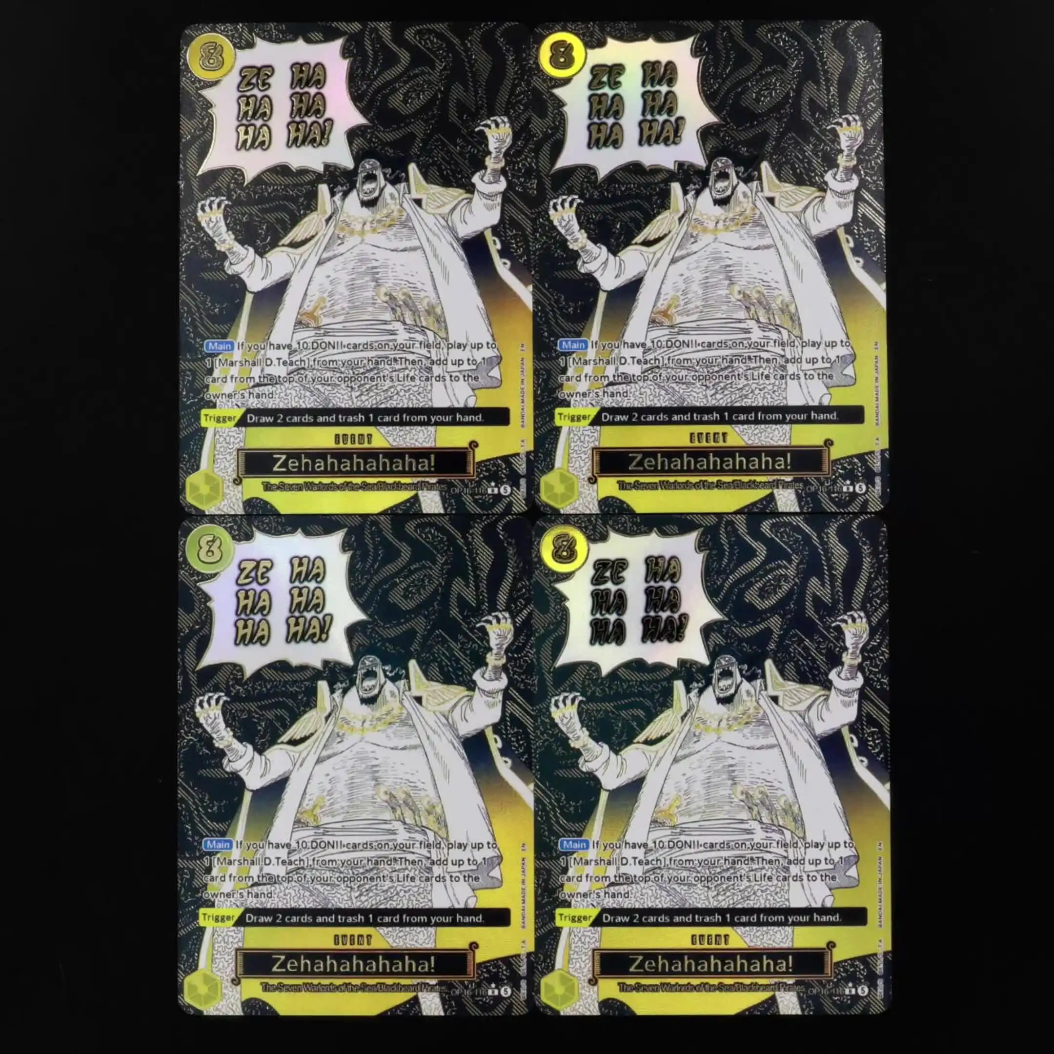 One Piece TCG OPCG English Event Card OP16-116 Zehahahahaha! Manga