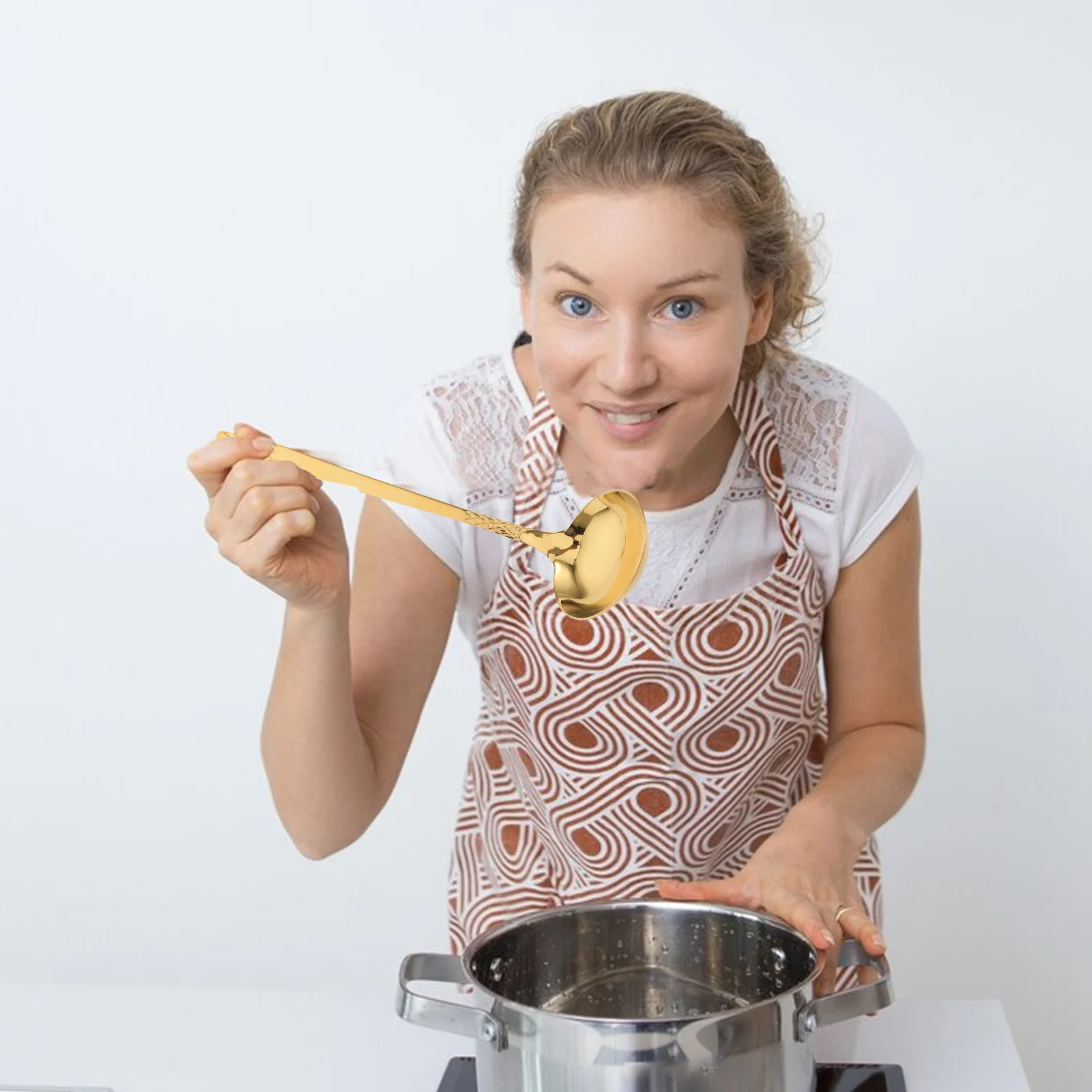 

2Pcs Stainless Steel Saucing Spoon Duckbill Design Large Capacity Sauce Server Small Soup Ladle Home Kitchen Cooking Utensil