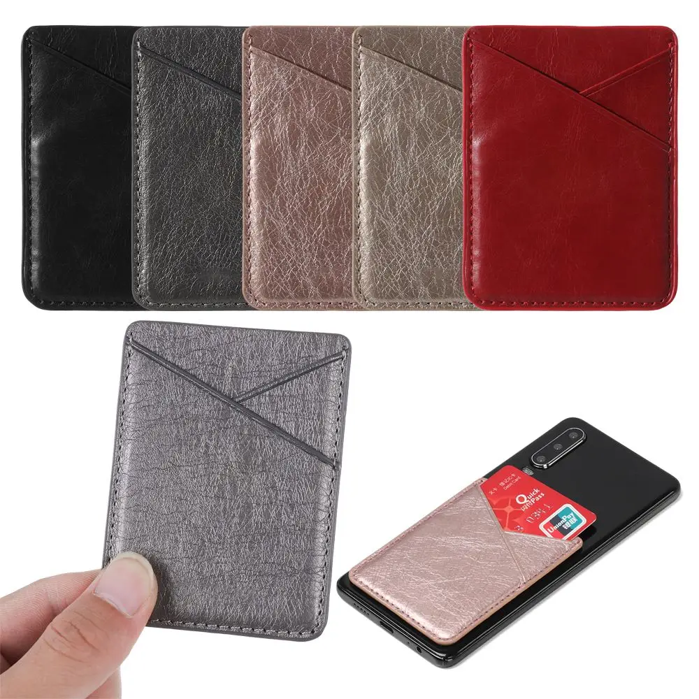 New Leather Double-deck Cellphone Pocket Wallet Case Card Holder Bag Pouch