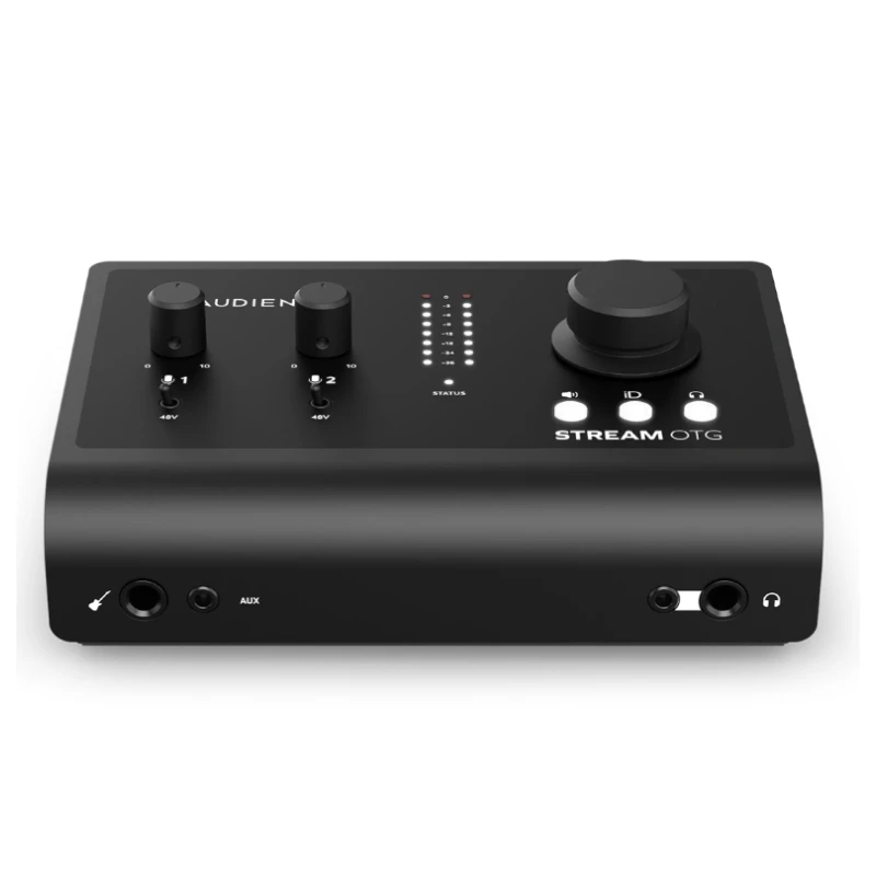 Audient ID14 Stream OTG console microphone preamplifier 14 in/8 out live audio interface with 2 XLR microphone inputs