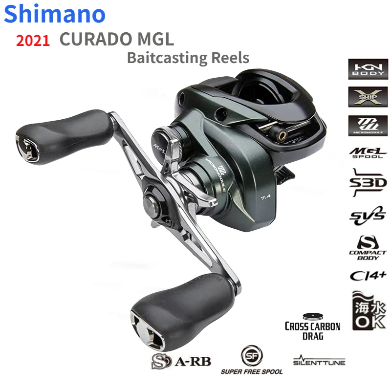2021 SHIMANO CURADO MGL 150 151 150HG 151HG 150XG 151XG 6.2:1 7.4