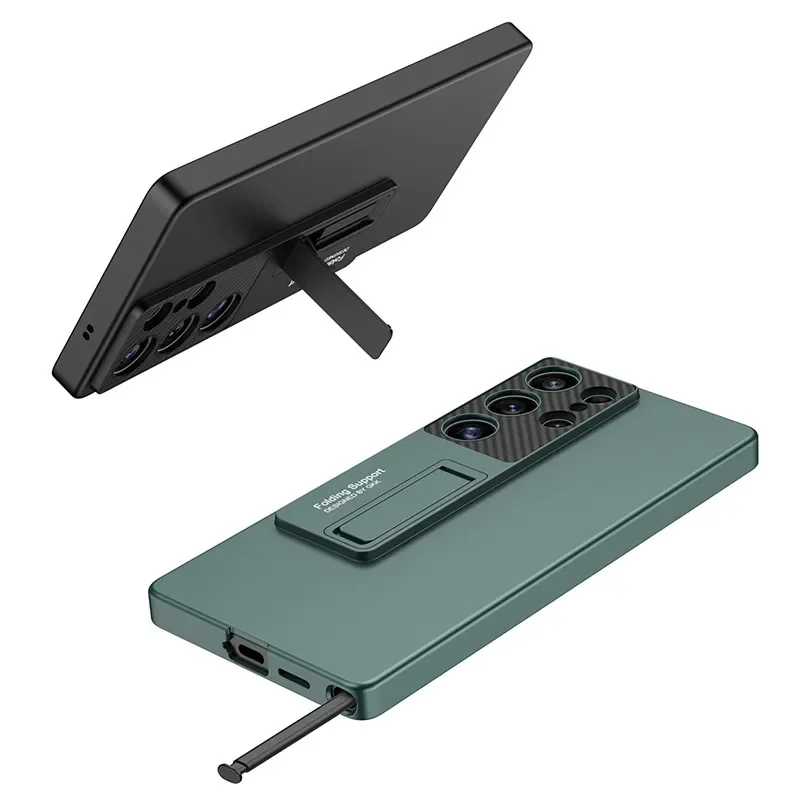 

Для Samsung Galaxy S25 Ultra Чехол GKK Противоударный чехол с регулируемым кронштейном Ультратонкий корпус ПК