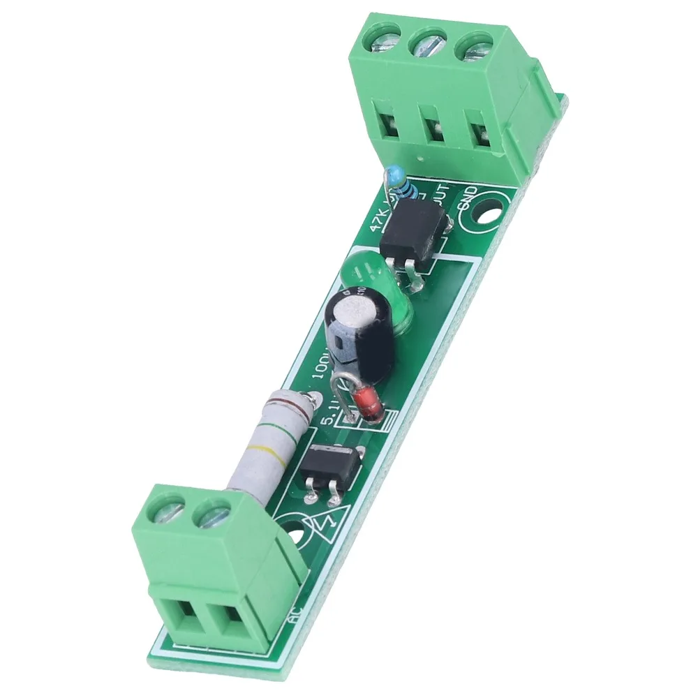 3PCS 1 Channel Opto Isolator Module AC 220V 3‑5V Optocoupler Isolation Module 73*15mm PLC Optocoupler Isolation Board