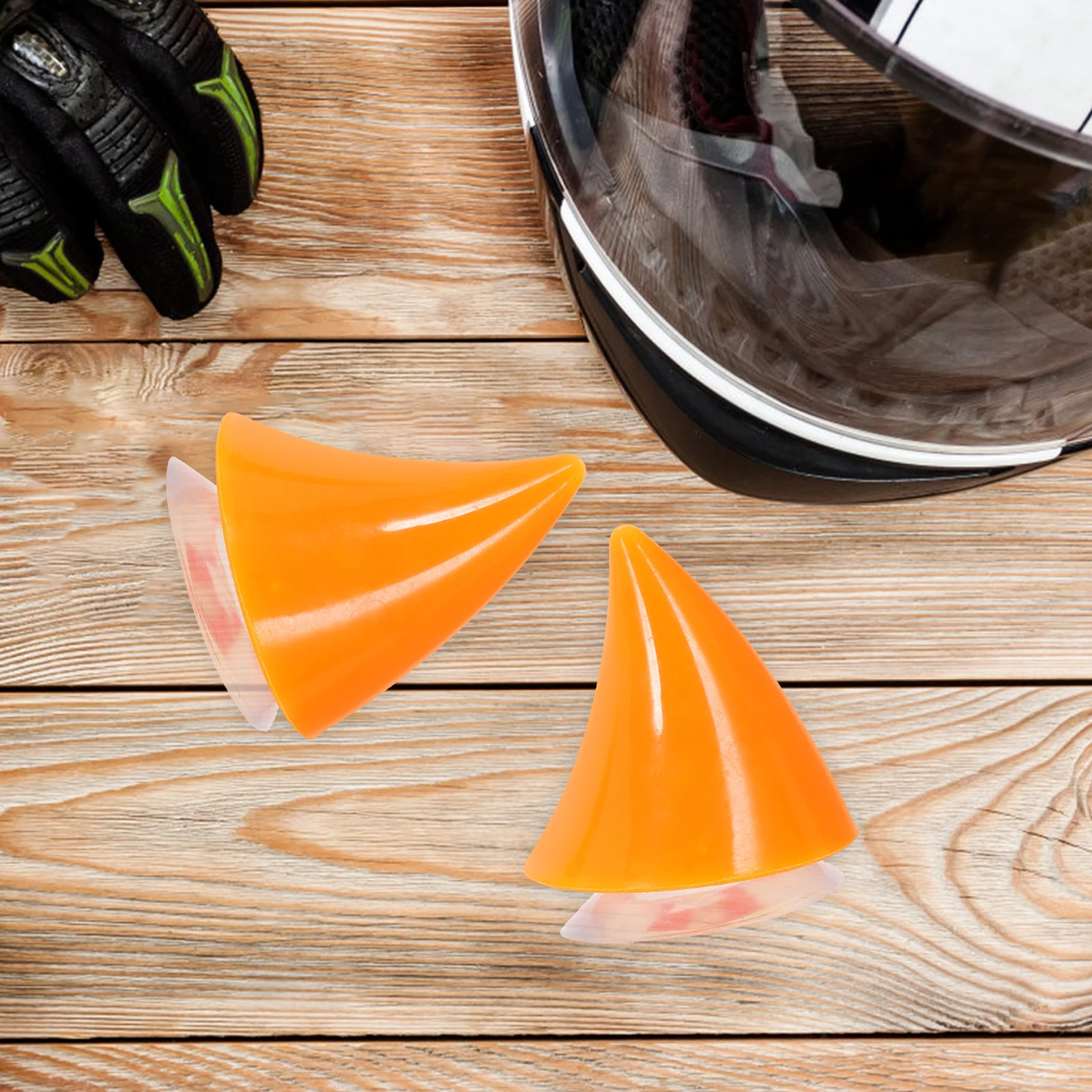 

2Pcs Motorcycle Horns Decorative Suction Cup Small Fake Horn Reusable DIY Accessories Helmets Decoration