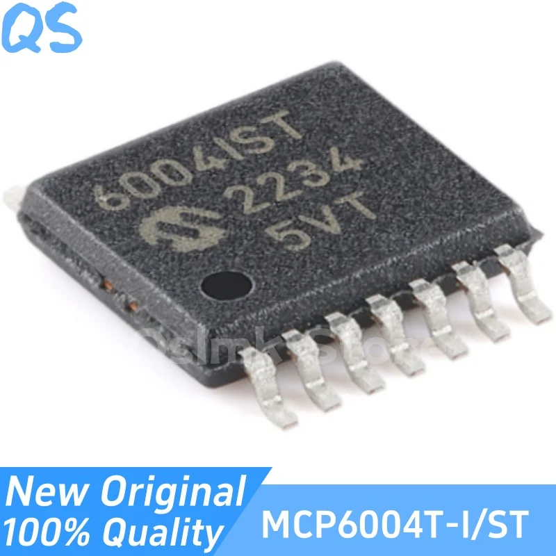 

New Original MCP6004T-I/ST 6004IST TSSOP-14 Low power operational amplifier chip