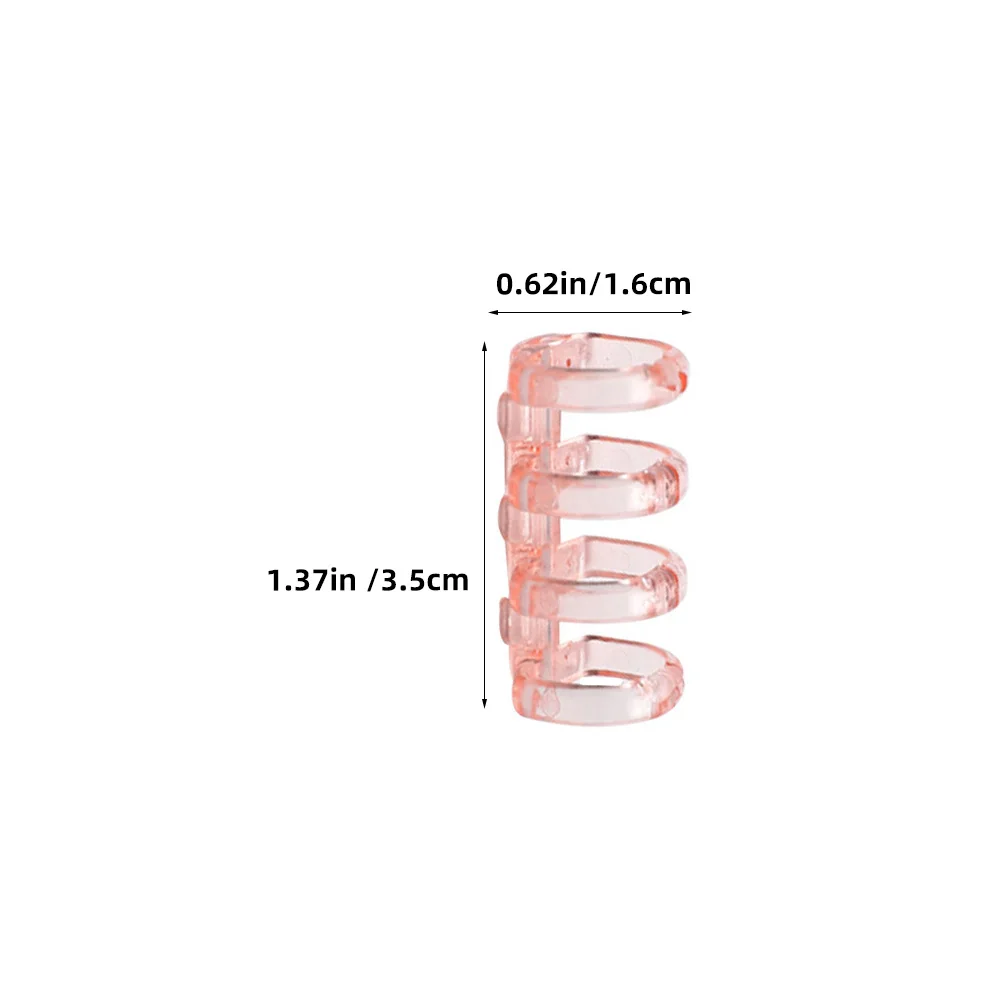 

16 Pcs Binder Binding Strips Loose Leaf Clip Rings Notebooks Multi-color Small for Binders Manual Plastic