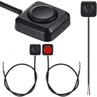 4 PCS Momentary Push Button On Off Switch Black Plastic Momentary Switch 12V 24V Surface Mount Mini Button Switch