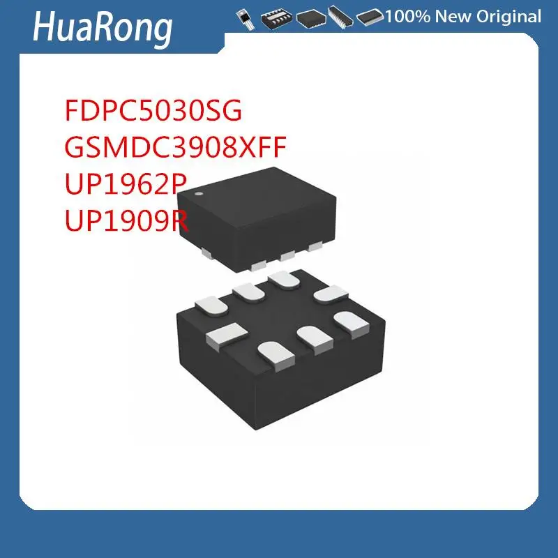 5Pcs/Lot     FDPC5030SG    GSMDC3908XFF   DC3908X     UP1962P    UP1962PDN8     UP1909R    UP1909RDD8    QFN8