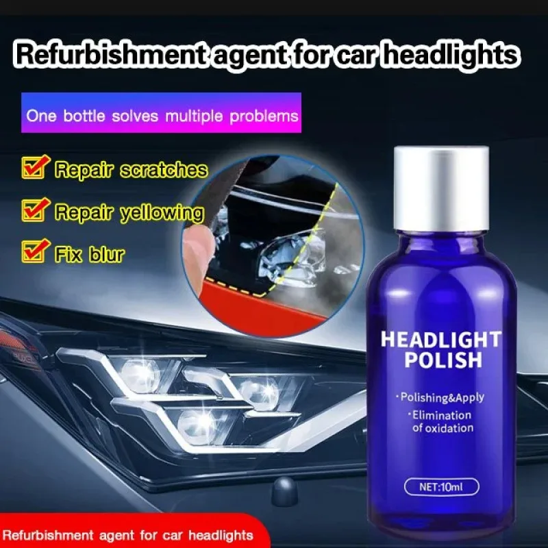 Car headlight repair fluid scratch repair tool set headlight polish yellowing repair fluid