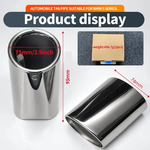 10 best sales bmw exhaust tip - №9