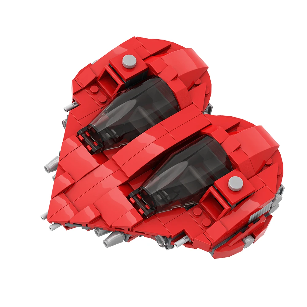 Gobricks MOC Herz-class split/tandem interceptor Building Blocks regalo giocattolo