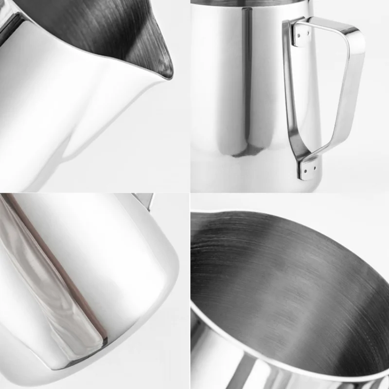 Stainless Steel Milk Frothing Pitcher, Espresso Coffee, Barista Craft, Latte, Cappuccino, Cream Cup, Frothing Jug